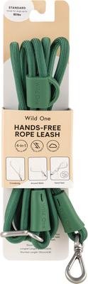 Show full view: Wild One Hands-Free Adjustable Rope Dog Leash, Standard: 4 1/3 to 8 1/2-ft long, 1/2-in wide, Spruce slide 2 of 9