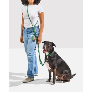 Wild One Hands-Free Adjustable Rope Dog Leash, Standard: 4 1/3 to 8 1/2-ft long, 1/2-in wide, Spruce
