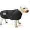 Show in main carousel: ADC Houndstone & Co. Waxed Canvas Fleece Lined Solid Waterproof Dog Jacket, Black, Small slide 1 of 9