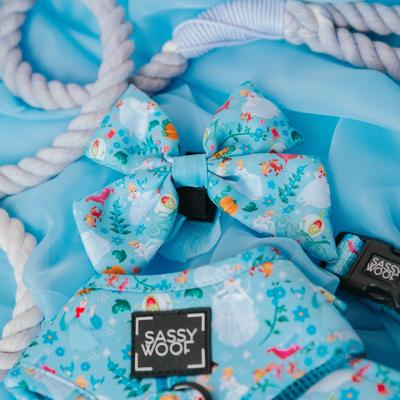Show full view: Sassy Woof disney Princess Sailor Dog Bow Collar Accessory, Disney's Cinderella, One Size slide 4 of 5