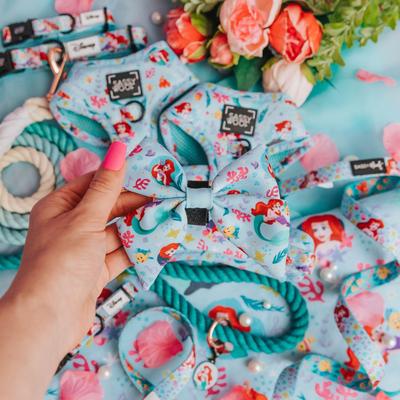 Show full view: Sassy Woof disney Princess Sailor Dog Bow Collar Accessory, Disney's Ariel, One Size slide 4 of 5