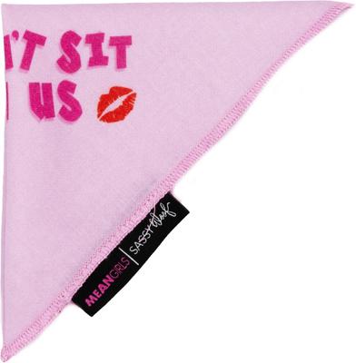 Show full view: Sassy Woof Mean Girls You Can't Sit with Us Dog Bandana, Pink, Small slide 2 of 7
