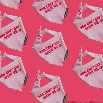 Show full view: Sassy Woof Mean Girls You Can't Sit with Us Dog Bandana, Pink, Small slide 5 of 7