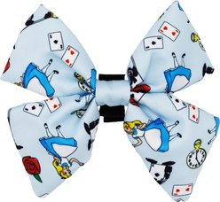 Sassy Woof Alice in Wonderland Sailor Dog Bow Collar Accessory, Blue, One Size