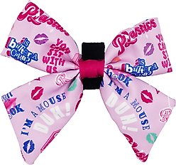 Sassy Woof Mean Girls Sailor Dog Bow Collar Accessory, Pink, One Size