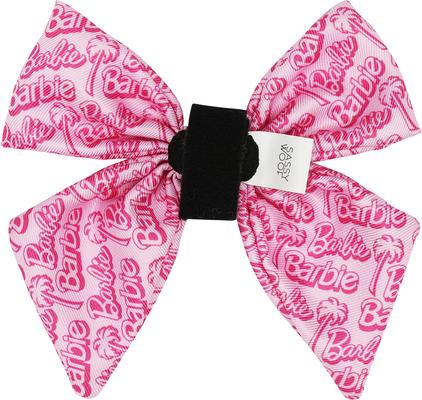 Show full view: Sassy Woof BARBIE Malibu Sailor Dog Bow Collar Accessory, Pink, One Size slide 3 of 5
