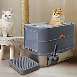 Wisfor Enclosed Stainless Steel Cat Litter Box