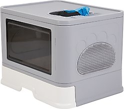 Wisfor Enclosed Front Entry & Top Exit Cat Litter Box with Scoop