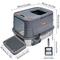 Show in main carousel: Wisfor Stainless Steel Enclosed Litter Box with Litter Scoop & Filter, 22.83 x 16.53 x 16.53-in slide 5 of 10