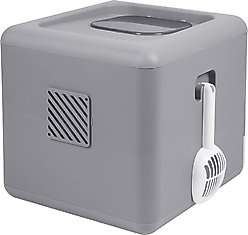 Wisfor Detachable Top Front Entry Cat Litter Box with Scoop slide 2 of 7