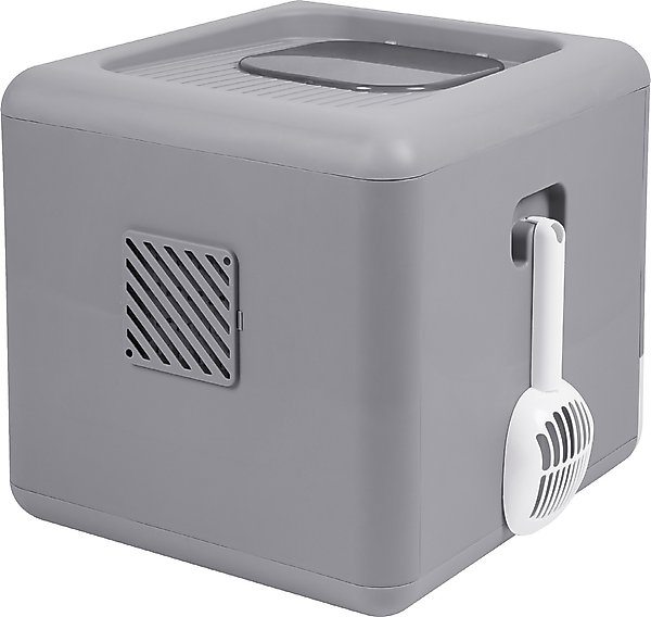Show full view: Wisfor Detachable Top Front Entry Cat Litter Box with Scoop slide 7 of 7