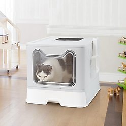 Wisfor Enclosed Cat Litter Box with Scoop