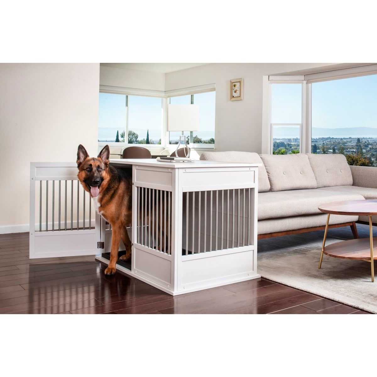 New Age Pet ECOFLEX Horizon Dog Crate, Antique White, X-Large