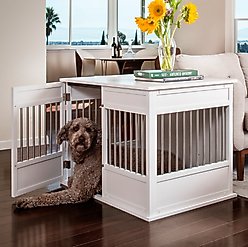 New Age Pet ECOFLEX Horizon Dog Crate, Antique White, Large
