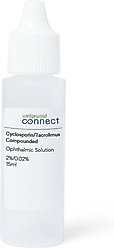 Cyclosporine/Tacrolimus Compounded Corn Oil Ophthalmic Solution, 2/0.02%, 15 mL for Veterinary use