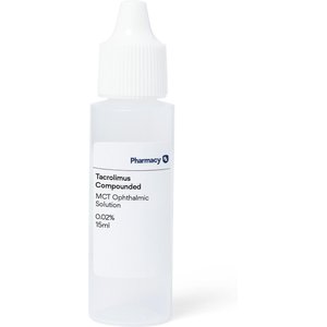 Tacrolimus Compounded MCT Oil Ophthalmic Solution, 0.02%, 15 mL for Veterinary use