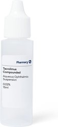 Tacrolimus Compounded Aqueous Ophthalmic Suspension, 0.02%, 15 mL for Veterinary use