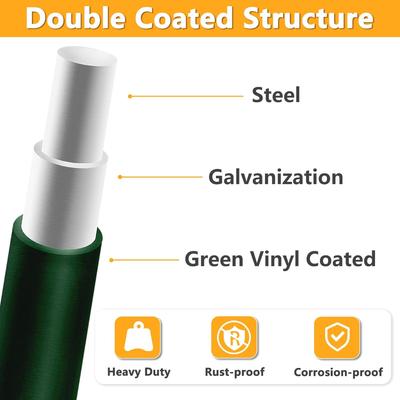 Show full view: Hittite PVC Coated Welded Wire Galvanized 14-Guage 2 x 4-in Mesh Fence, Green, 24-in x 50-ft roll slide 3 of 8