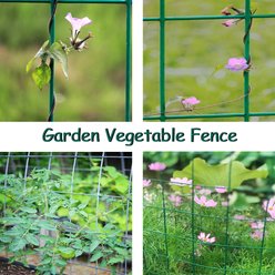 Hittite PVC Coated Welded Wire Galvanized 14-Guage 2 x 4-in Mesh Fence, Green, 72-in x 50-ft roll slide 2 of 8