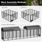 Show in main carousel: Hittite Outdoor Expandable Modular Dog Kennel with Backyard Black Roof Cover, Black, Large: 96 x 48 x 72-in slide 7 of 8