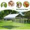 Show in main carousel: Hittite Outdoor Anti-Rust Galvanized Chain link Dog Kennel with Roof, Silver, X-Large: 81 x 81 x 67-in slide 7 of 8