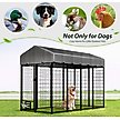 Show in main carousel: Hittite Outdoor Expandable Modular Dog Kennel with Backyard Black Roof Cover, Black, Large: 96 x 48 x 72-in slide 6 of 8