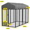Show in main carousel: Hittite Outdoor Expandable Modular Dog Kennel with Backyard Black Roof Cover, Black, Large: 96 x 48 x 72-in slide 5 of 8