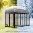 Show in main carousel: Hittite Outdoor Expandable Modular Dog Kennel with Backyard Black Roof Cover, Black, Large: 96 x 48 x 72-in slide 3 of 8