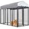 Show in main carousel: Hittite Outdoor Expandable Modular Dog Kennel with Backyard Grey Roof Cover, Black, Large: 96 x 48 x 72-in slide 9 of 9