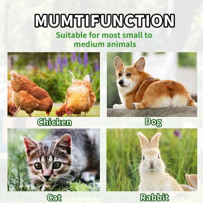 Show full view: Hittite Outdoor Expandable Modular Dog Kennel with Backyard Grey Roof Cover, Black, Large: 96 x 48 x 72-in slide 8 of 9