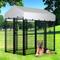 Show in main carousel: Hittite Outdoor Expandable Modular Dog Kennel with Backyard Silver Roof Cover, Black, Large: 96 x 48 x 72-in slide 9 of 9