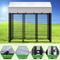 Show in main carousel: Hittite Outdoor Expandable Modular Dog Kennel with Backyard Silver Roof Cover, Black, Large: 96 x 48 x 72-in slide 6 of 9