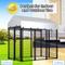 Show in main carousel: Hittite Outdoor Expandable Modular Dog Kennel with Backyard Silver Roof Cover, Black, Large: 96 x 48 x 72-in slide 3 of 9