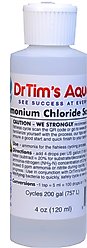 Dr. Tim's Aquatics Ammonium Chloride Solution Aquarium Cleaner, 4-fl oz bottle