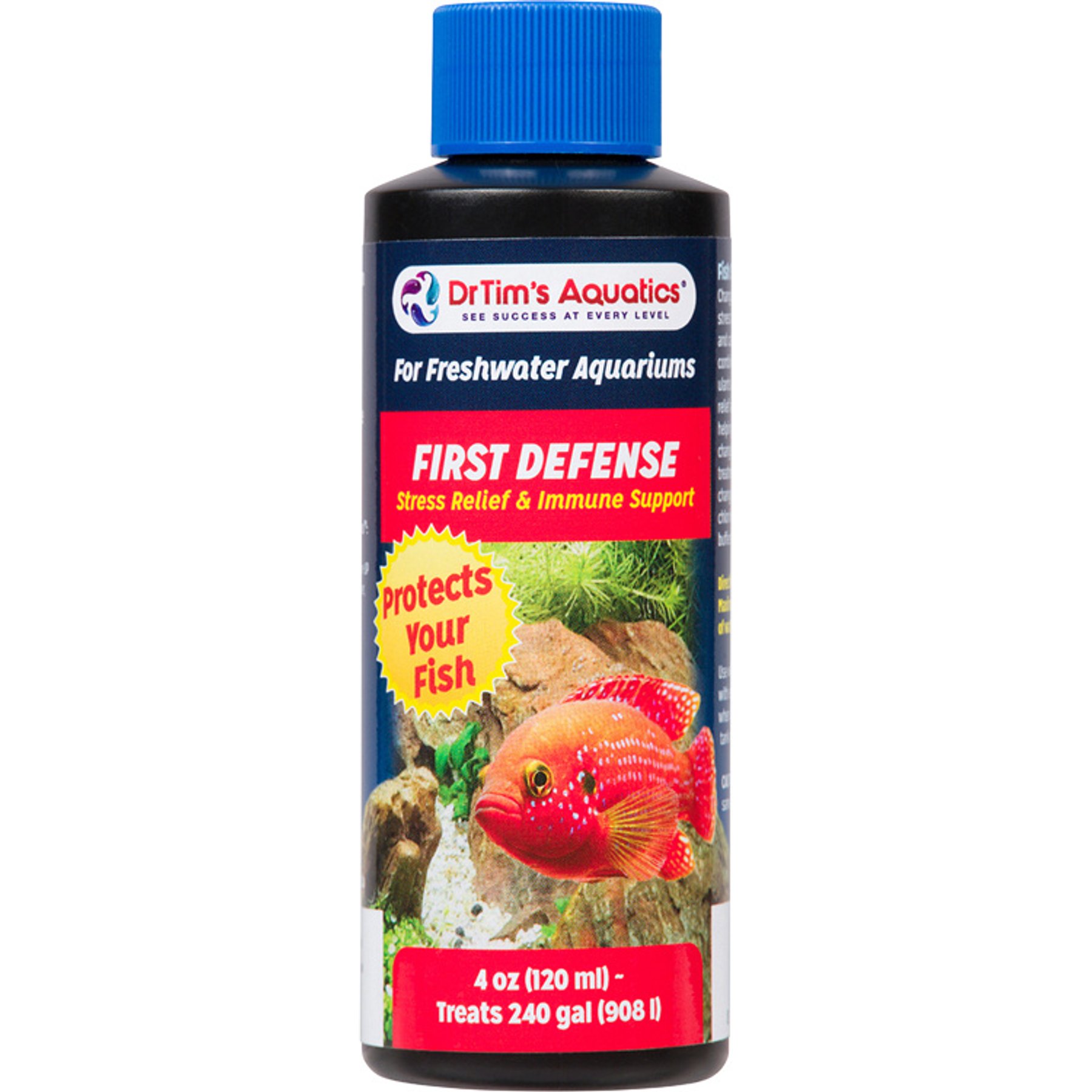 DrTim's Aquatics First Defense Freshwater Aquarium Cleaner, 4-fl oz bottle