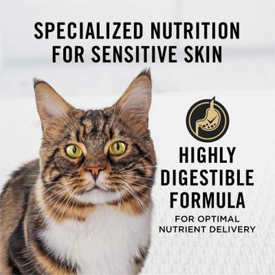 Show full view: Purina Pro Plan Sensitive Skin & Stomach Turkey & Oat Meal Formula Dry Cat Food, 3.2-lb bag slide 6 of 13
