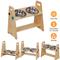 Show in main carousel: Wisfor Elevated Wooden Dog Feeding Stand with Stainless Steel Bowls, 2-cup slide 4 of 8
