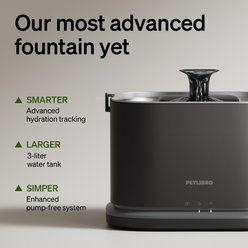 Petlibro Dockstream 2 Smart Water Fountain Bundle - 3-L Black Fountain + 8 Filters slide 2 of 9