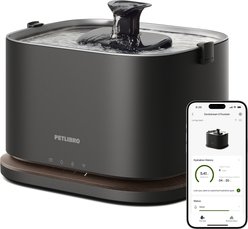 Petlibro Dockstream 2 Stainless Steel Cordless Rechargeable Cat Water Fountain, Black, 3-l