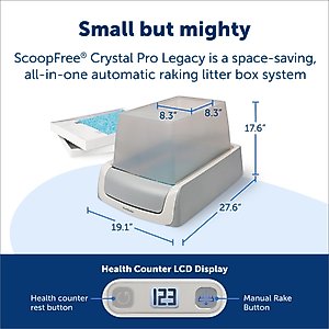 PetSafe ScoopFree Crystal Pro Legacy Top Entry Self-Cleaning Cat Litter Box