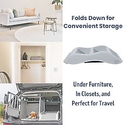 TRIXIE 3 Step Pet Stairs Lightweight Collapsible Easy to Store Non-Slip Treads Cat & Dog Stairs, Gray slide 2 of 6