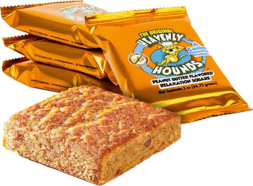 Show full view: Heavenly Hounds Relaxation Square Peanut Butter Flavor Stress & Anxiety Relief Dog Supplement, 12 count slide 3 of 10