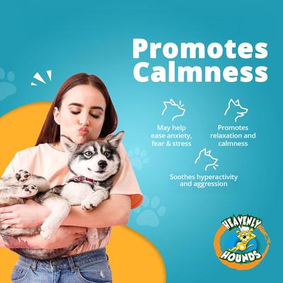 Show full view: Heavenly Hounds Relaxation Square Peanut Butter Flavor Stress & Anxiety Relief Dog Supplement, 12 count slide 6 of 10