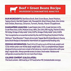 Wellness Bowl Boosters Hearty Toppers Beef Wet Dog Toppers, 5.5-oz bag, 12 count slide 2 of 8