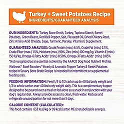 Wellness Bowl Boosters Hearty Toppers Turkey Wet Dog Toppers, 5.5-oz bag, 12 count slide 2 of 8
