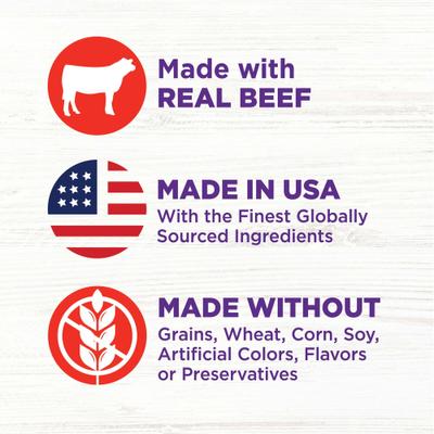 Show full view: Wellness Bowl Boosters Hearty Toppers Beef Wet Dog Toppers, 5.5-oz bag, 12 count slide 6 of 11