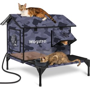 Out of Stock - WAGSTRO Cozy Polyester Outdoor Heated Cat House