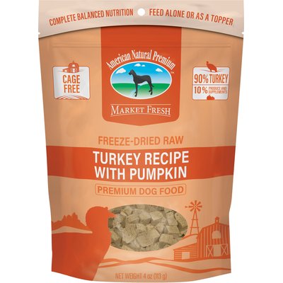 American Natural Premium American Natural Premium Market Fresh Turkey with Pumpkin Freeze-Dried Dog Food, 4-oz bag