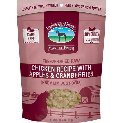 American Natural Premium American Natural Premium Market Fresh Chicken with Apples & Cranberries Freeze-Dried Dog Food, 4-oz bag