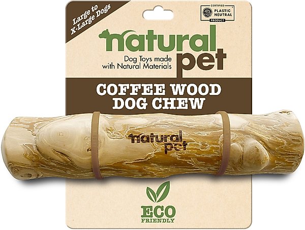 Show full view: Natural Pet Coffee Wood Tough Dog Chew Toy, Brown, Large slide 1 of 6